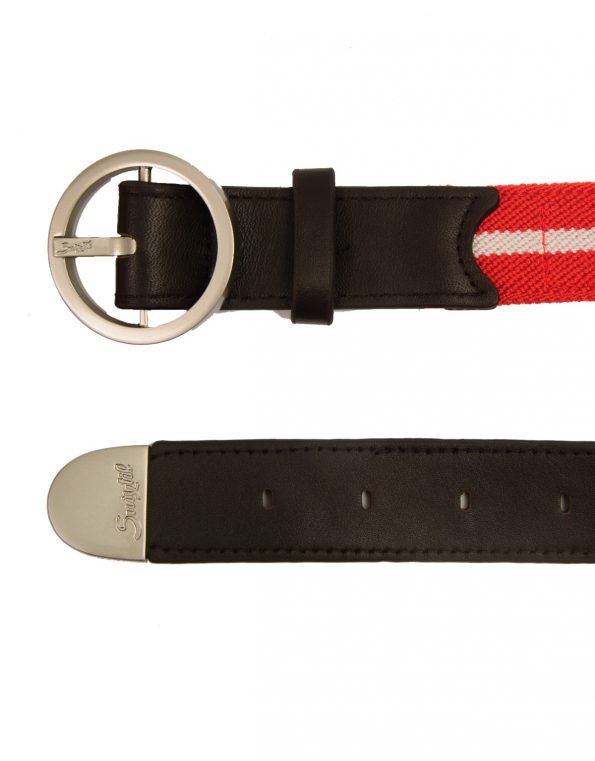 Suixtil Men's Avus Leather & Elasticated Cotton Belts, Swiss