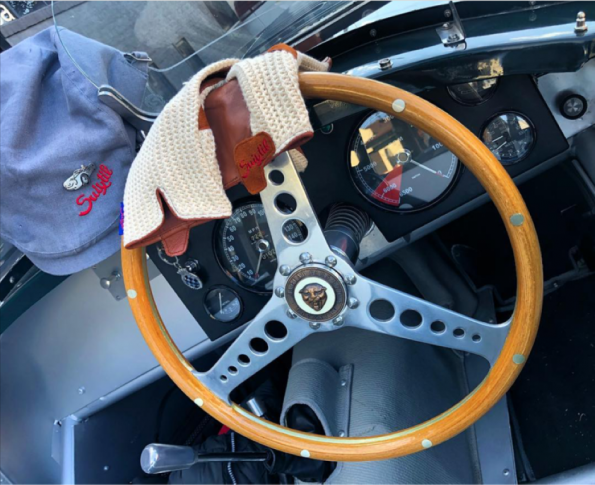 Suixtil Men's Cognac Grand Prix Race Leather & Stringback Cotton Driving Gloves
