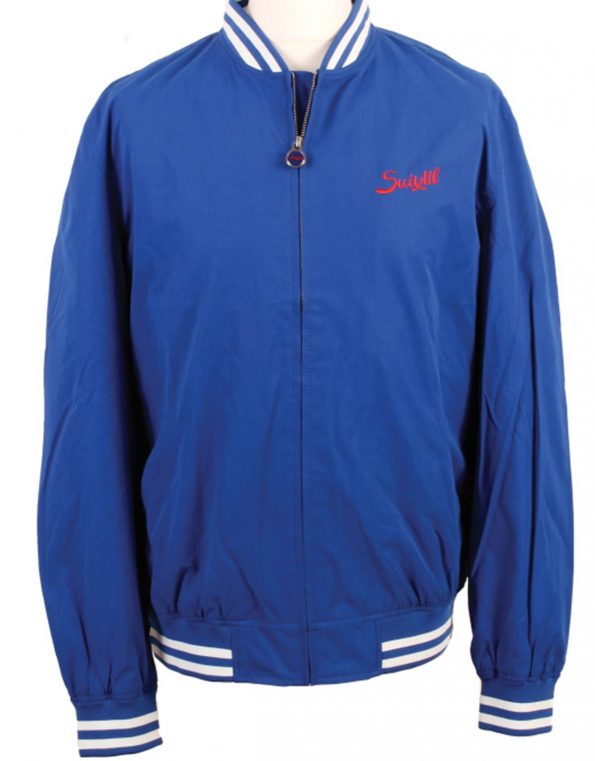 Suixtil Men's Barcelona Summer Racer Bomber Jacket, Electric Blue - Suixtil