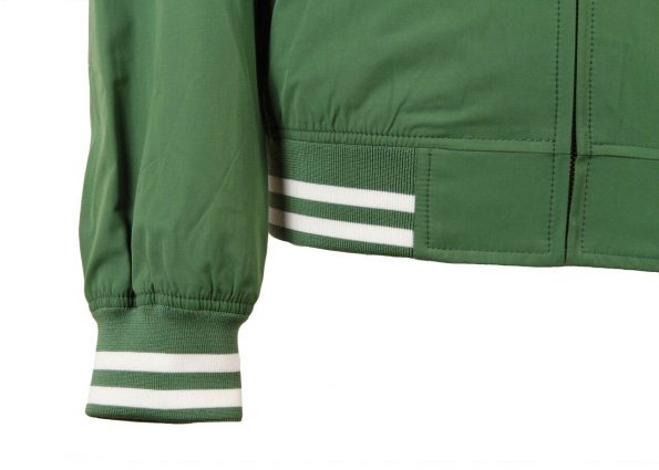 Suixtil Men's Barcelona Summer Racer Bomber Jacket, Bottle Green