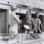 E. Barth (in his 718 RSK), J. Behra & H. von Hanstein at the Nurburgring 1958 © Bernhard Völker