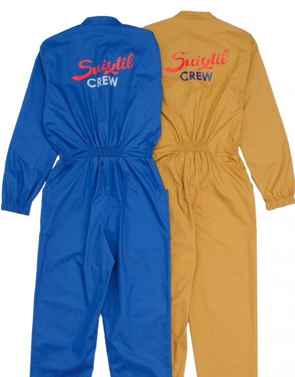 Suixtil 100% heavy cotton twill toasted-almonds Mechanic Overalls