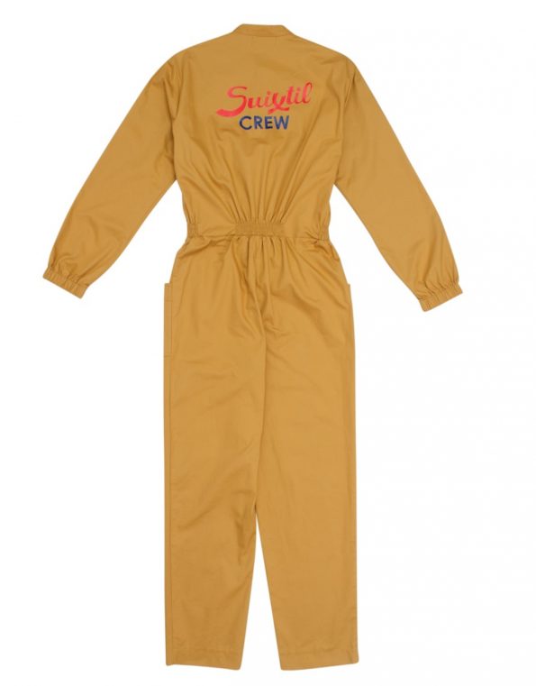 Suixtil 100% heavy cotton twill toasted-almonds Mechanic Overalls