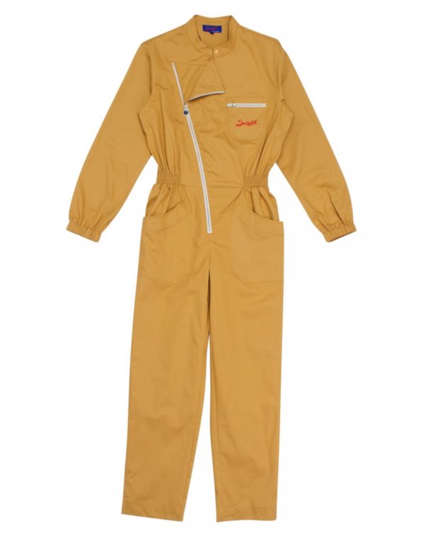 Suixtil 100% heavy cotton twill toasted-almonds Mechanic Overalls