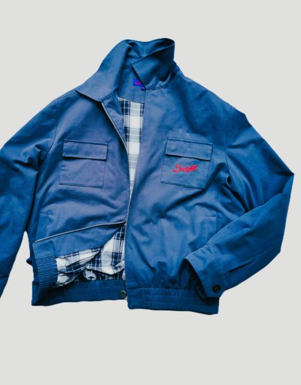 Suixtil Men's Monaco Bomber Jacket, Vintage Blue