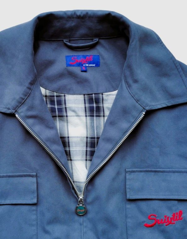 Suixtil Men's Monaco Bomber Jacket, Vintage Blue