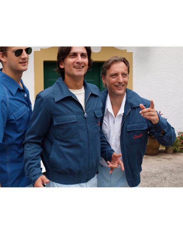 Suixtil Men's Monaco Bomber Jacket, Vintage Blue