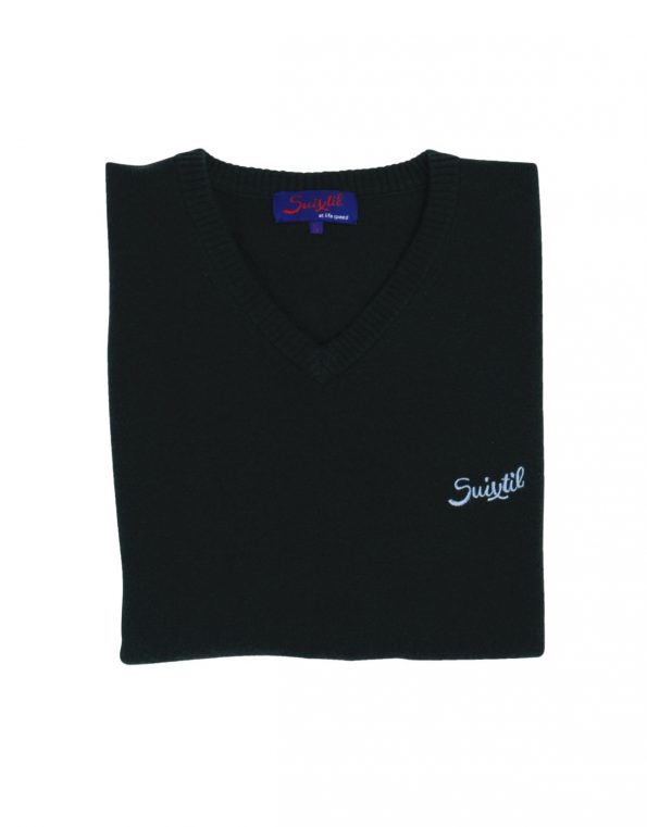 Suixtil Men's 100% Cashmere Monza Sweater, Dark Green