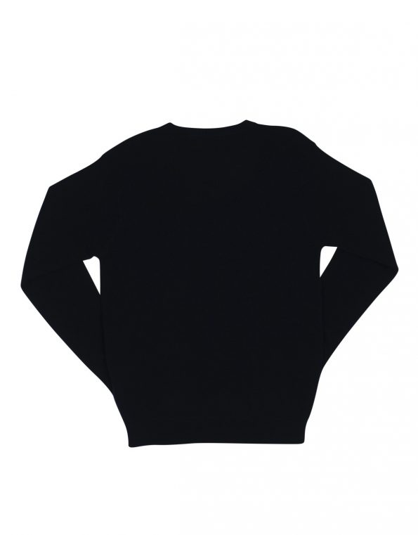 Suixtil Men's 100% Cashmere Monza Sweater, Navy Blue