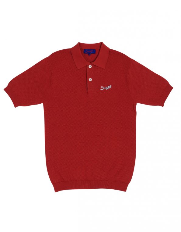 Suixtil Men's 100% Pima Cotton Nassau Short Sleeve Polo, Earth Brown