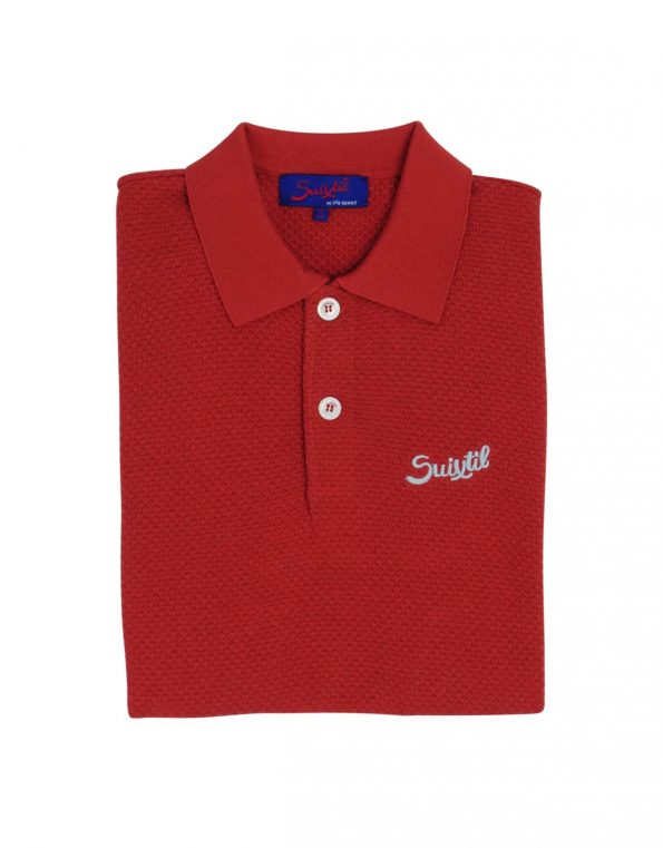 Suixtil Men's 100% Pima Cotton Nassau Short Sleeve Polo, Earth Brown