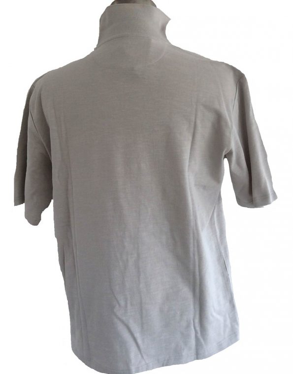 Suixtil Men's 100% Slub Yarn Cotton Rio Short Sleeve Polo, Steel Grey