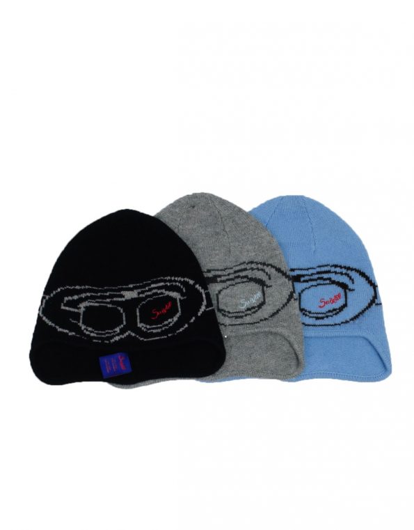 Suixtil Men's Cashmere & Wool Beanie Bonnet, Light Grey
