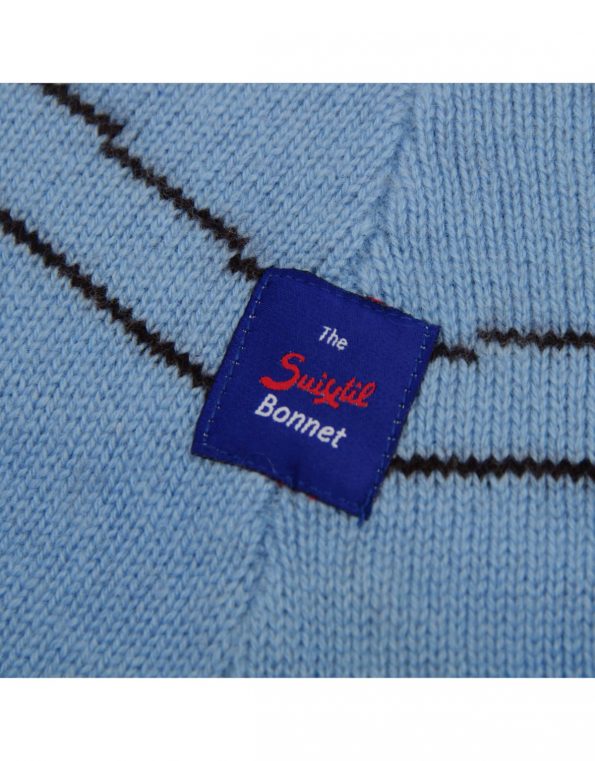 Suixtil Men's Cashmere & Wool Beanie Bonnet, Argentine Blue