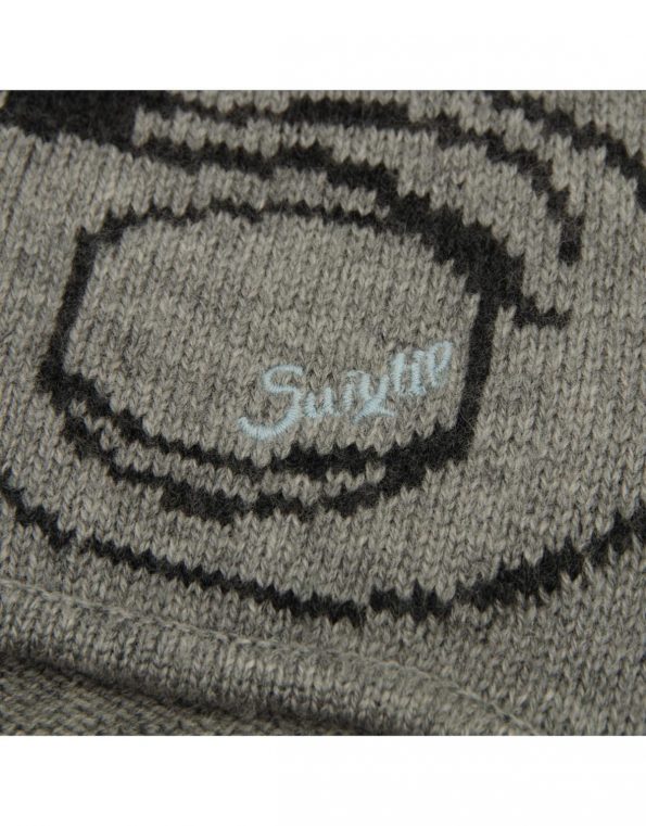 Suixtil Men's Cashmere & Wool Beanie Bonnet, Light Grey
