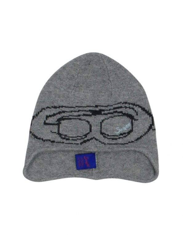 Suixtil Men's Cashmere & Wool Beanie Bonnet, Light Grey