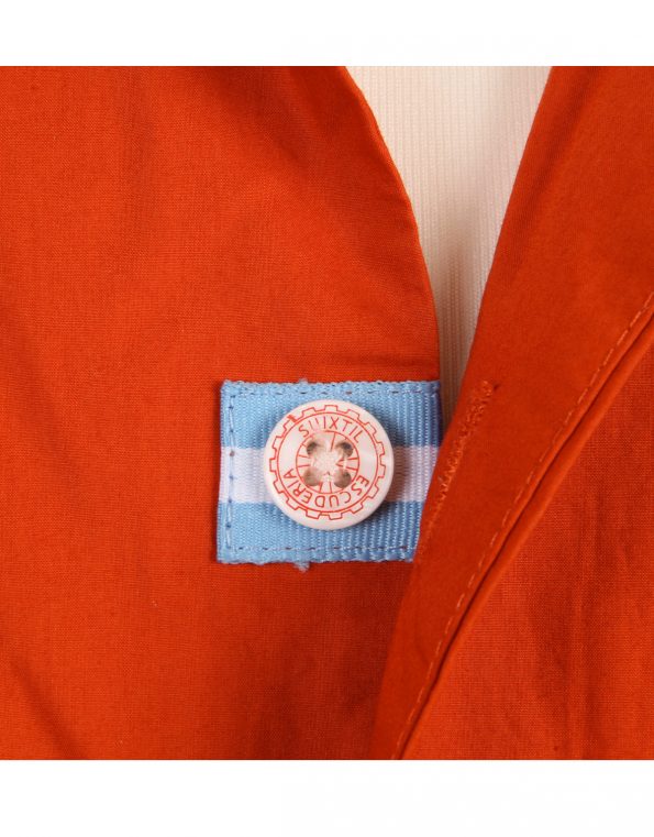 Suixtil Men's 100% Cotton Angouleme Short Sleeve Shirt, Rust orange