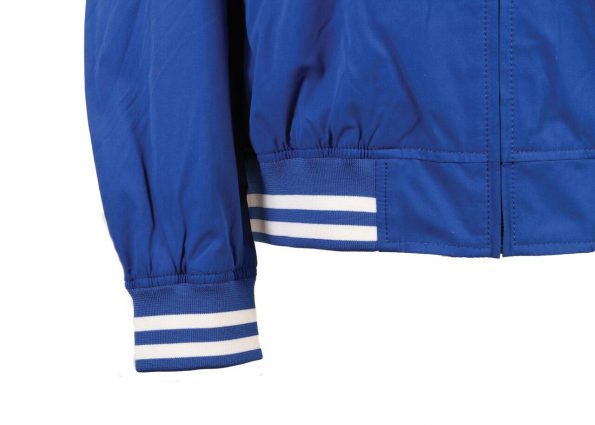 Suixtil Men's Barcelona Summer Racer Bomber Jacket, Electric Blue