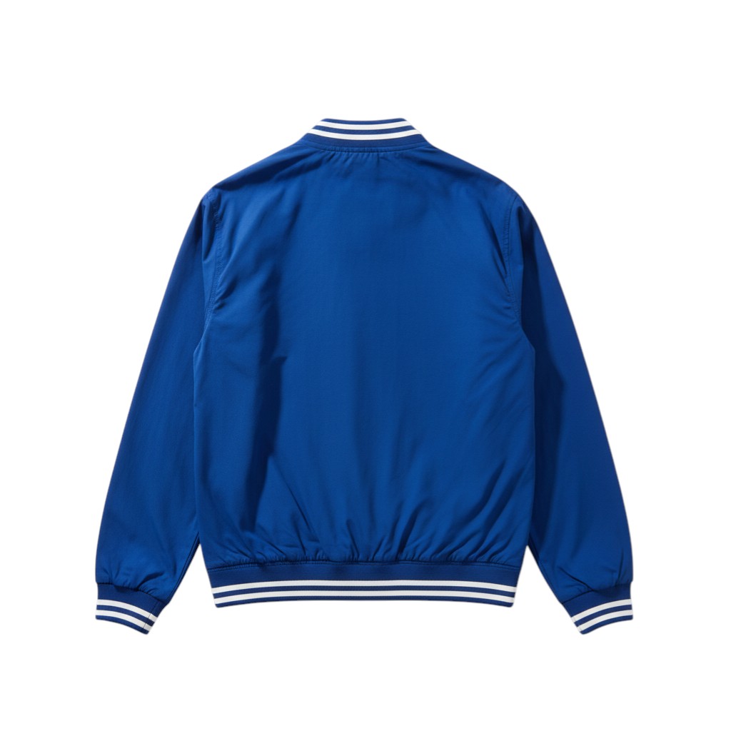 Suixtil Men's Barcelona Summer Racer Bomber Jacket, Electric Blue - Image 3