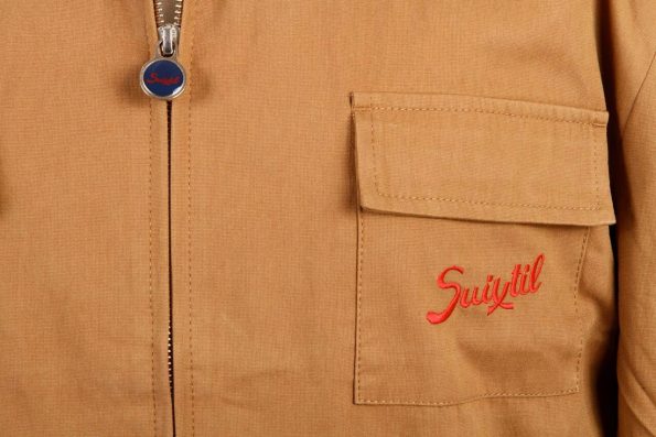 Suixtil Men's Monaco Bomber Jacket, Cigar Brown
