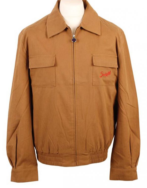 Suixtil Men's Monaco Bomber Jacket, Cigar Brown