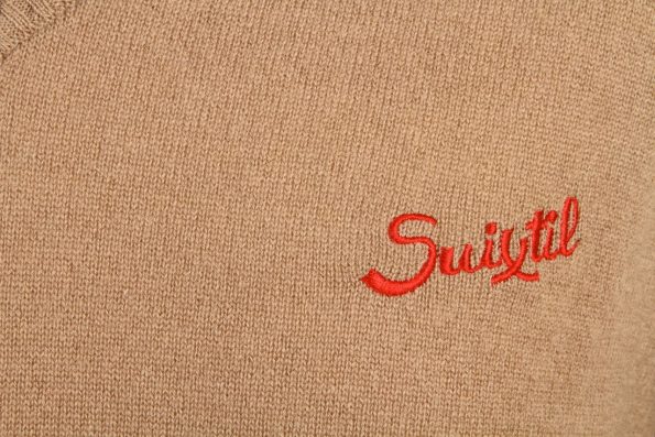 Suixtil Men's 100% Cashmere Monza Sweater, Desert Beige