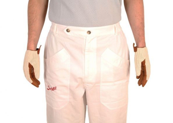 Suixtil Men's 100% Fine Cotton Twill Original Race Pant, German White