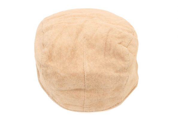 Suixtil Men's 100% Suede Flat Cap, Beige
