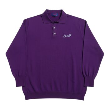 Suixtil Men's Targa 100% Pima Cotton Long Sleeve Sweater, Deep Purple