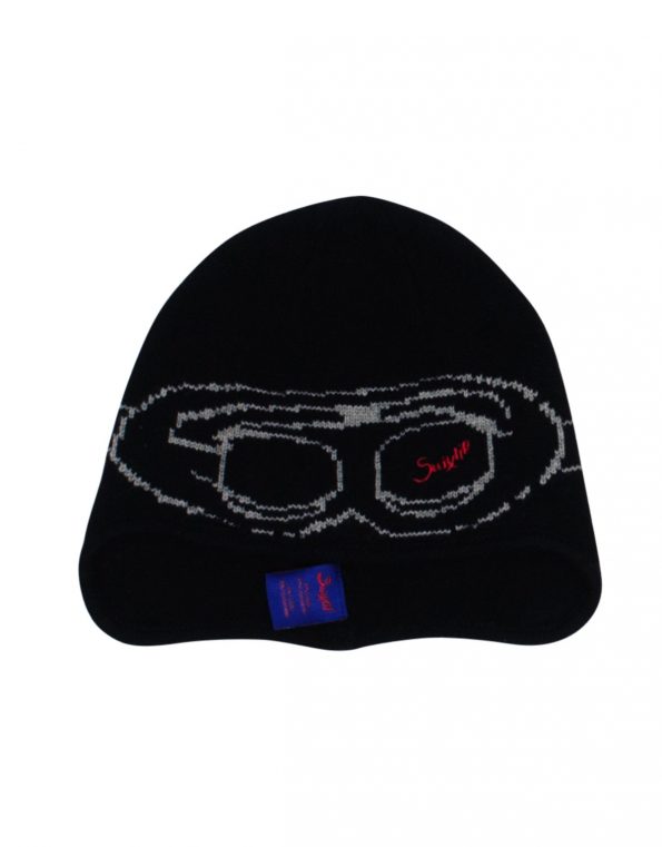 Suixtil Men's Cashmere & Wool Beanie Bonnet, navy blue