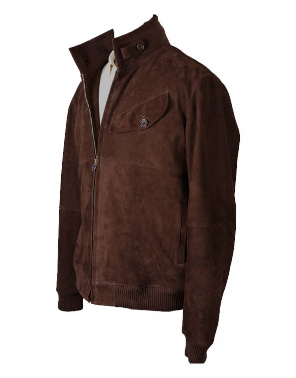 Suixtil Men's Sebring Suede Bomber Jacket