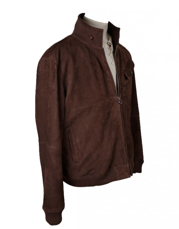 Suixtil Men's Sebring Suede Bomber Jacket