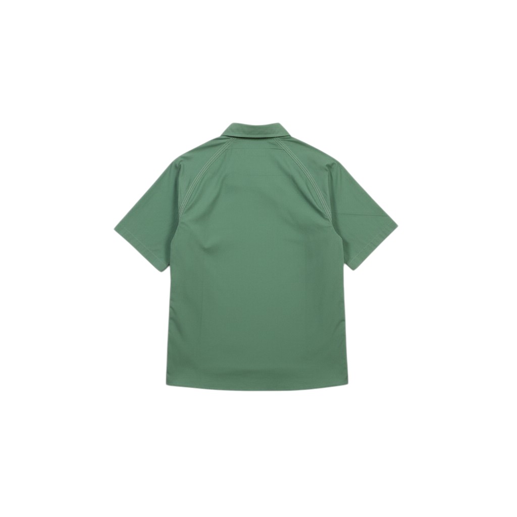 Suixtil Men's 100% Cotton Angouleme Short Sleeve Shirt, Fresh Green - Image 3