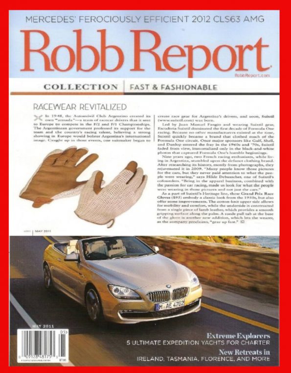 Suixtil Men's Cognac Grand Prix Race Leather & Stringback Cotton Driving Gloves