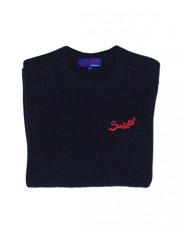 Suixtil Raticosa wool and cashmere sweater - Deep sea blue