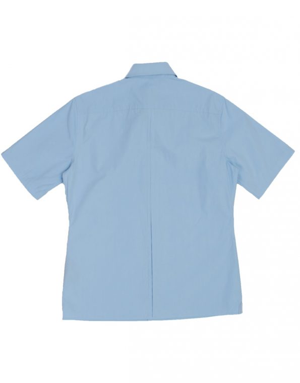 Suixtil Men's Brescia 100% Cotton Popelin Short Sleeve Race Shirt, Argentine blue
