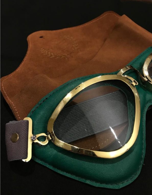 The Belle Vue goggles - British Racing Green