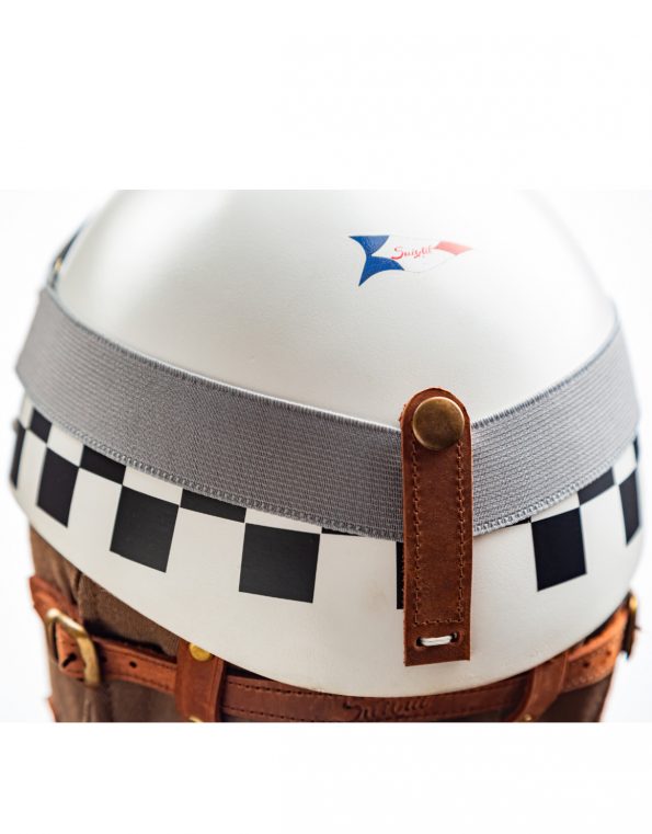 vintage resin cork racing helmet