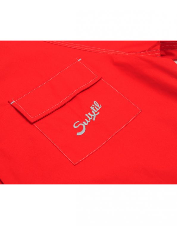 Suixtil Men's 100% Cotton Angouleme Short Sleeve Shirt, Blood red