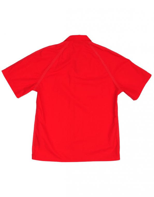 Suixtil Men's 100% Cotton Angouleme Short Sleeve Shirt, Blood red