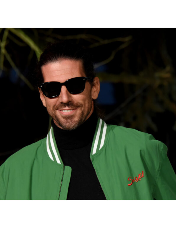 Suixtil Men's Barcelona Summer Racer Bomber Jacket, Bottle Green