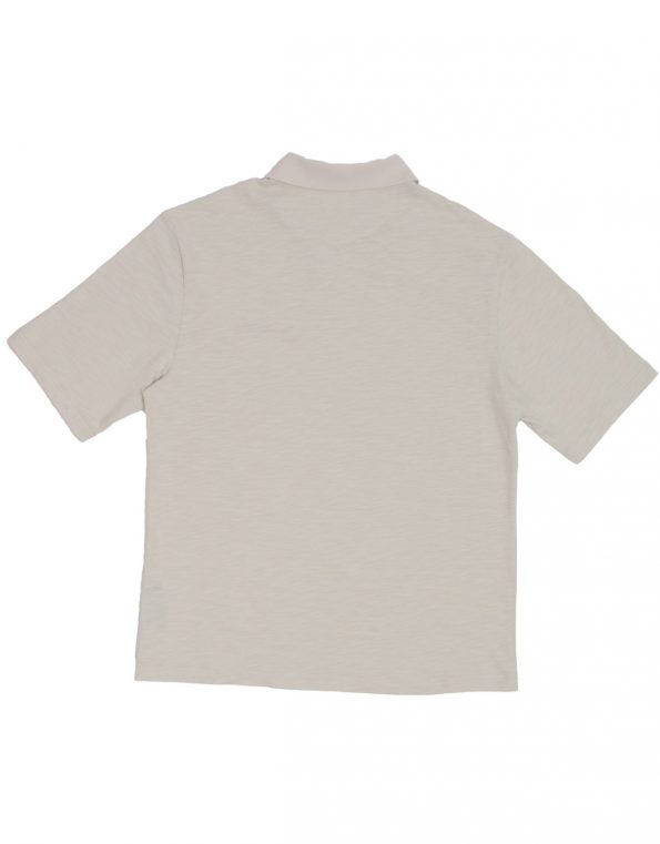 NEW Suixtil 100% slub yarn cotton RIO short sleeve Polo,  aluminum grey with red accents