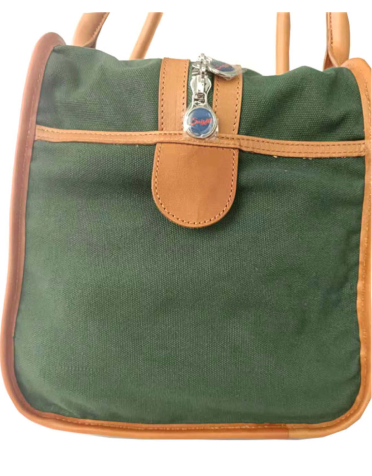 Polo Ralph Lauren Vintage Messenger Crossbody Green Brown 