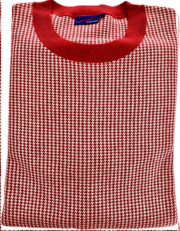 Ibsley ruby red sweater - Merino wool & cotton