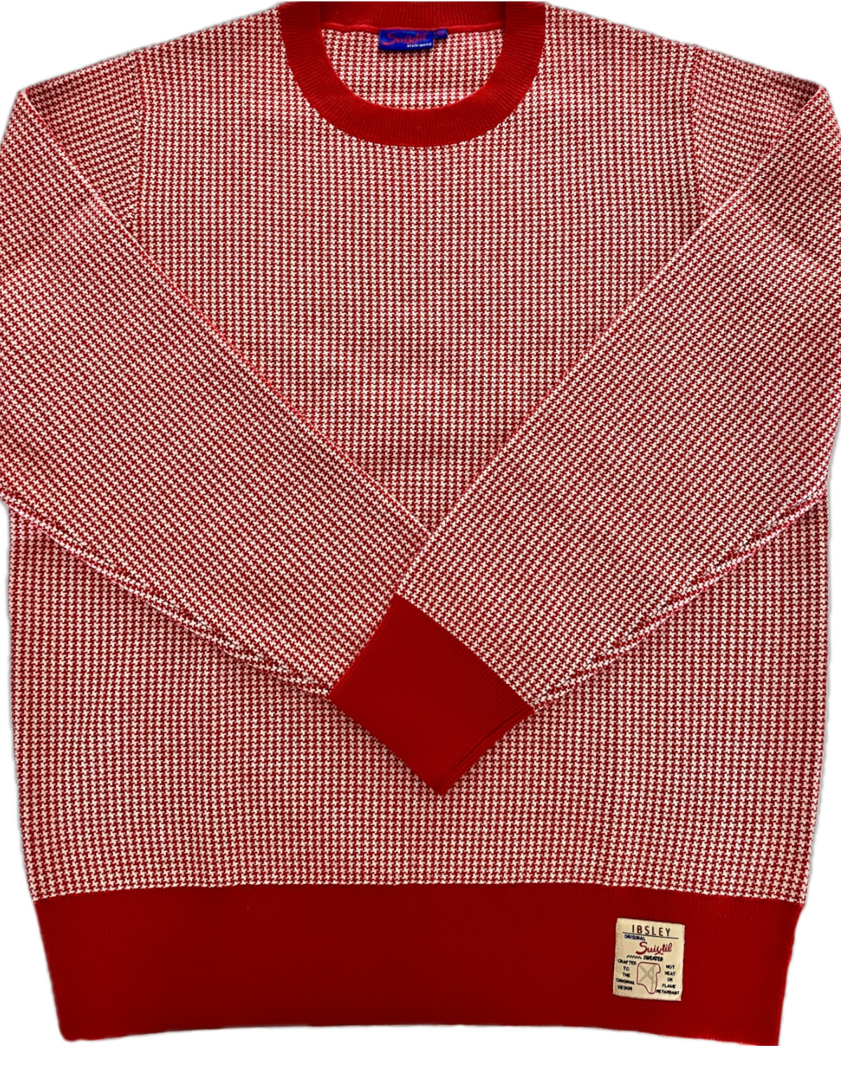 Ibsley ruby red sweater – Merino wool & cotton – (3)