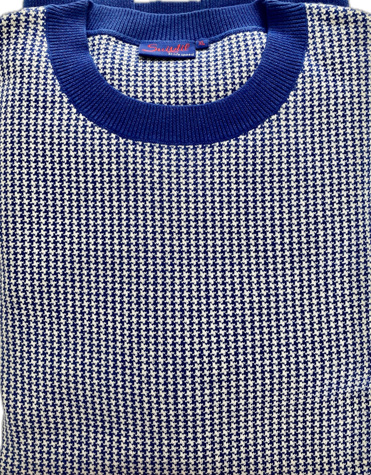 Ibsley smoke blue sweater – Merino wool & cotton – (2)