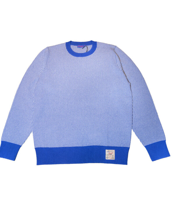 Suixtil Ibsley Merino wool and cotton sweater - Smoke blue