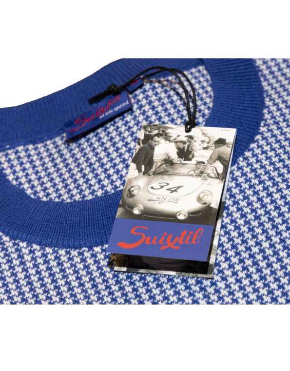 Suixtil Ibsley Merino wool and cotton sweater - Smoke blue
